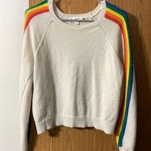 Rainbow sleeve sweater